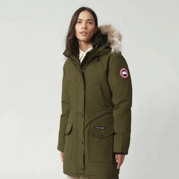 Canada Goose Trillium Parka Military Green Women’s Size Extra Small